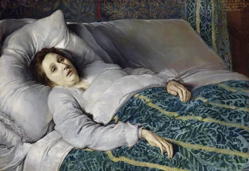 Mladá žena na smrtelném loži, 1621